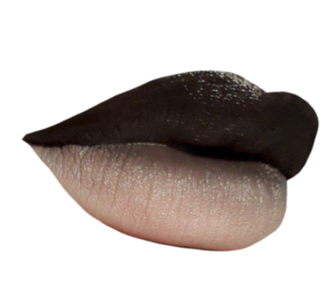 gothic black lipstick