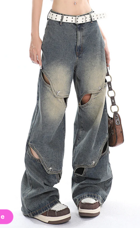 cutout jeans