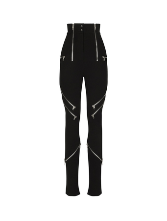 $2245.00 Dolce & Gabbana Technical Jersey Tailored Trousers