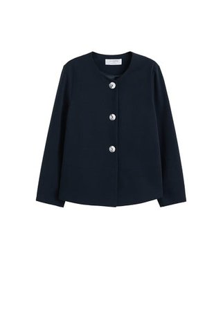 Violeta BY MANGO Contrasted buttons jacket