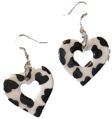 cow print earring