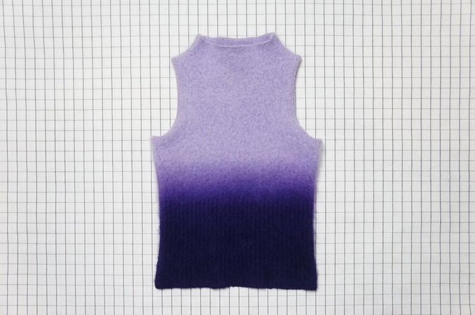 90's 70% Angora Ombre sweater Purple Mock Neck Rabbit | Etsy