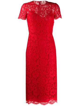 Valentino, lace overlay dress