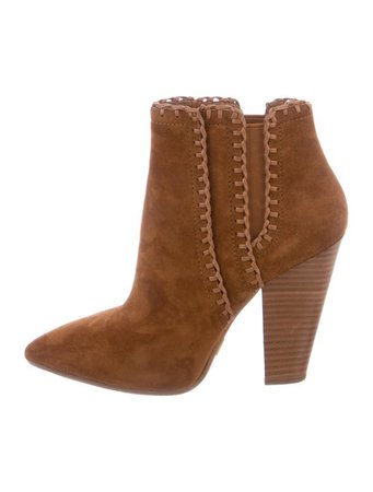 Michael Kors Channing Suede Booties - Shoes - MIC78955 | The RealReal