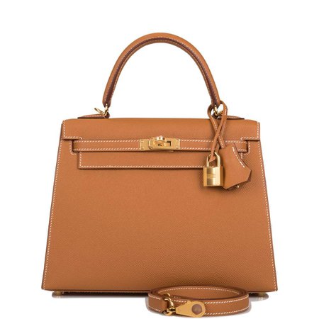 Hermes Gold Epsom Sellier Kelly 25cm Gold Hardware – Madison Avenue Couture