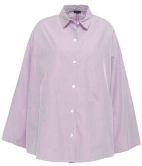 Sino Oversized Striped Cotton-poplin Shirt