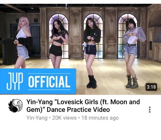 Yin-Yang “Lovesick Girls (ft. Moon and Gem)” Dance Practice Video