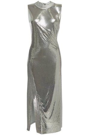 Paco Rabanne - Sequin Cocktail Dress - silver