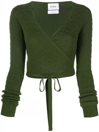Shop Barrie ribbed-knit cashmere cardigan with Express Delivery - FARFETCH