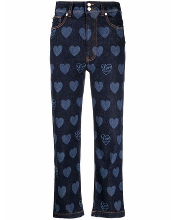 Lovee moschino blue heart jeans