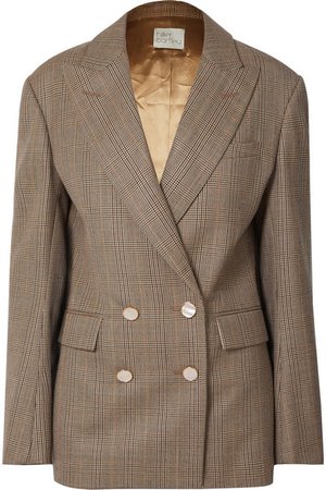 Hillier Bartley | Checked double-breasted wool blazer | NET-A-PORTER.COM