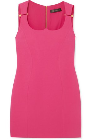 Versace | Embellished crepe mini dress | NET-A-PORTER.COM