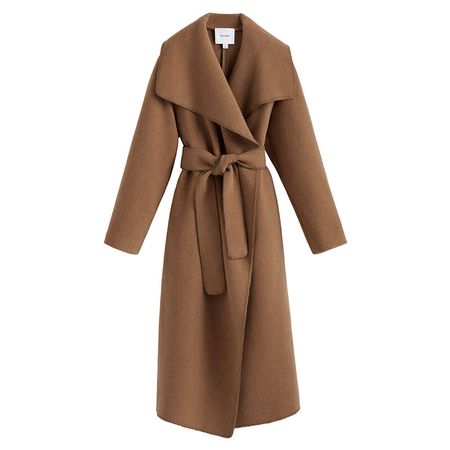 Wool Draped Collar Coat | Cuyana