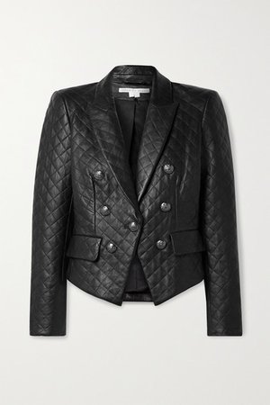 Cooke Dickey Quilted Leather Jacket - Black