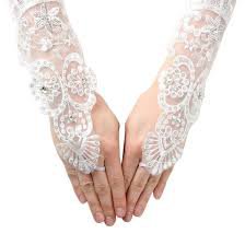 White Mesh Gloves