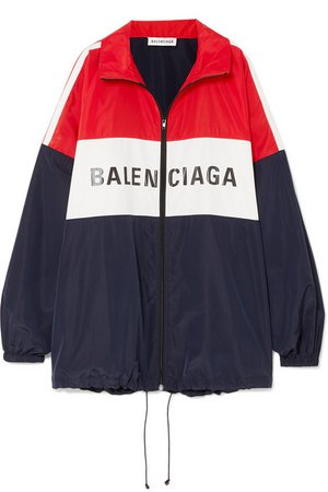 Balenciaga | Oversized color-block printed shell jacket | NET-A-PORTER.COM
