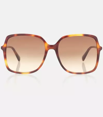 Oversized Square Sunglasses in Brown - Gucci | Mytheresa