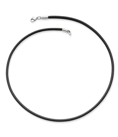 black cord necklace