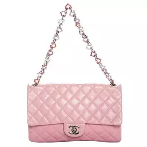 Limited Edition Pink Quilted Lambskin Leather Medium Valentine Heart. for $4,148.00 available on URSTYLE.com