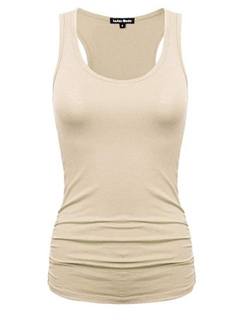 Design by Olivia Women's Casual Basic Sleeveless Racerback Tank Top at Amazon Women’s Clothing store