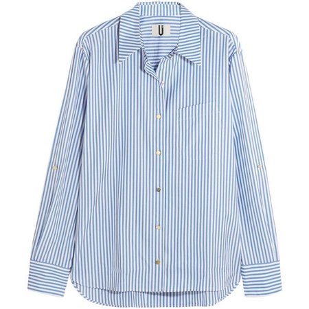 Topshop Unique Dorney striped cotton-poplin shirt ($180)