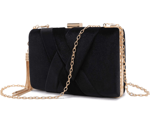 Black and gold clutch