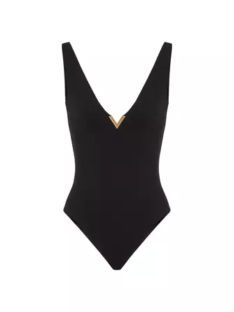 Shop Valentino Garavani Lycra One-piece Swimsuit | Saks Fifth Avenue