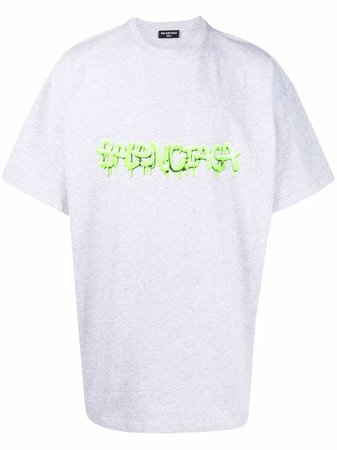 Balenciaga graffiti-logo T-shirt - Farfetch