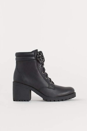 Chunky-sole Boots - Black