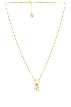 Arms Of Eve Initial 'O' Charm Necklace in Gold | REVOLVE