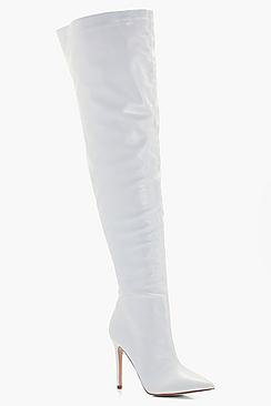 Darcey Pointed Toe Stiletto Over The Knee Boots