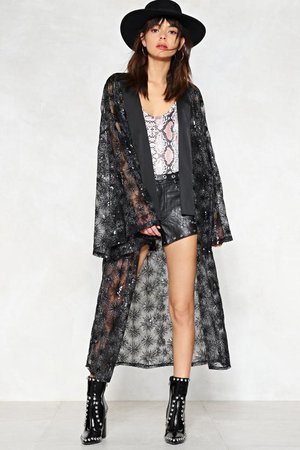 What a Star Sequin Kimono | Shop Clothes at Nasty Gal!