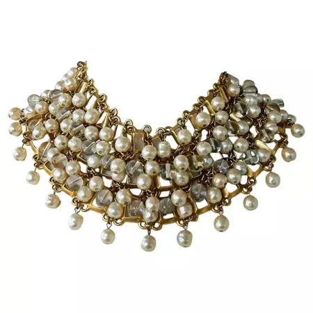 Robert Lee Morris Statement Vintage Choker Necklace For Sale at 1stDibs | statement choker necklace