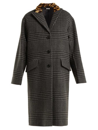 Manteau en laine à boutonnage simple | Miu Miu | MATCHESFASHION.COM FR