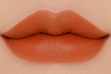 deep orange lipstick
