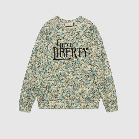 Green Online Exclusive Gucci Liberty sweatshirt | GUCCI® NZ