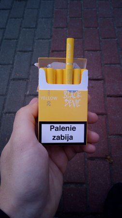 Black Devil Yellow cigarettes