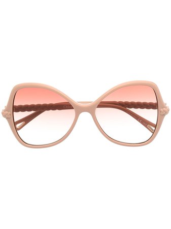 Chloé Eyewear Billie butterfly-frame sunglasses - FARFETCH