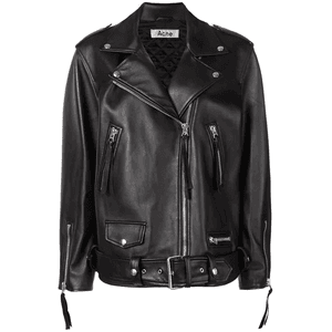 over sized leather jacket png