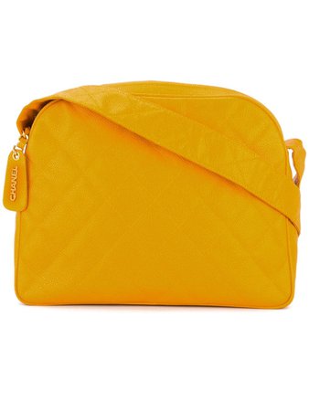 Chanel Pre-Owned Diamond Quilted Shoulder Bag 3836544 Yellow | Farfetch