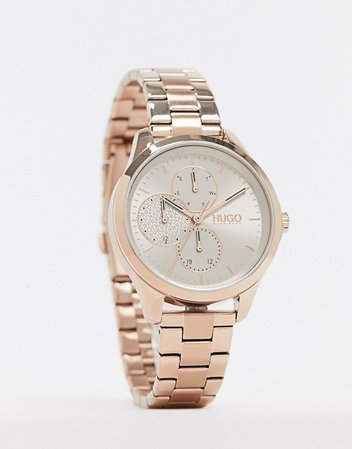 HUGO gold bracelet watch 1540049 | ASOS