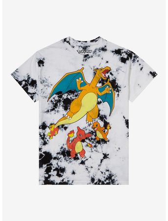 Pokemon Charmander Evolution Tie-Dye T-Shirt | Hot Topic