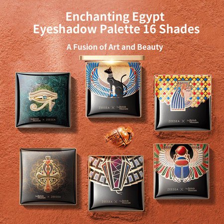ZEESEA X THE BRITISH MUSEUM Enchanting Egypt Eyeshadow Palette 16 Shades