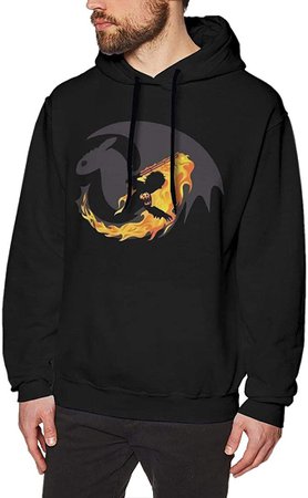Amazon.com: How to Train Your Dragon Mens Long Sleeve Sweatshirts Mans Hoodies L Black: Clothing