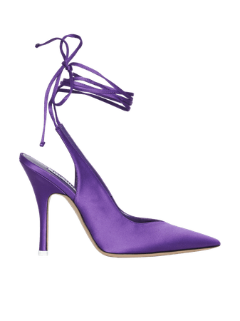 The Attico Shoes | The Attico - "Venus" violet slingback pumps