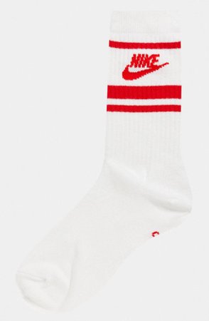 red Nike sock