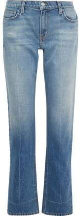 The Poker Faded Mid-rise Straight-leg Jeans