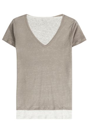 Layered Linen T-Shirt Gr. 2
