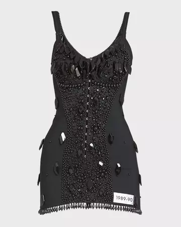 Dolce&Gabbana Beaded Corset Mini Dress | Neiman Marcus