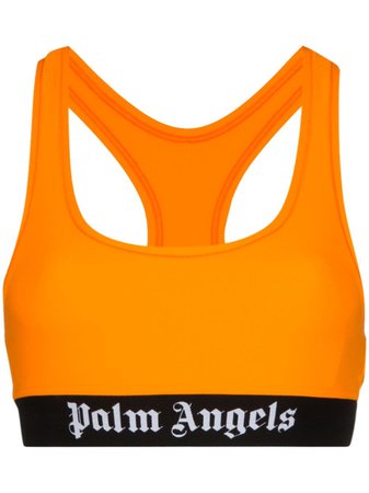Palm Angels Logo Sports Bra - Farfetch